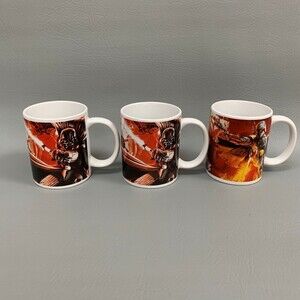 Star Wars 2011 Galerie Coffee Cups Mugs Luke Skywalker Darth Vader Lot of 3